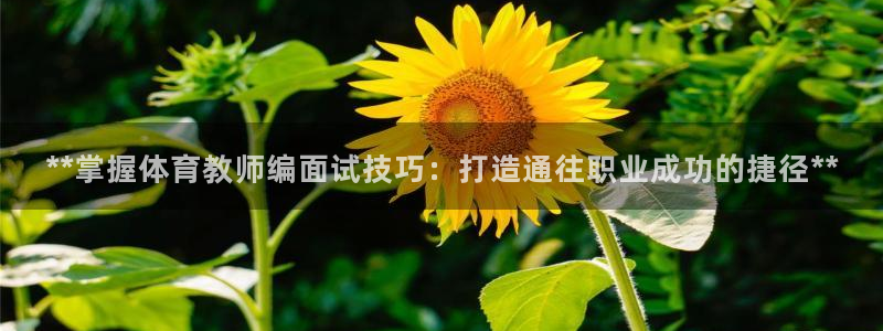 极悦娱乐方7O777：**掌握体育教师编面试技巧：打