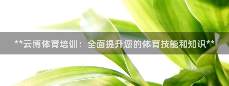 极悦官网登录入口网址：**云博体育培训：全面提升您的