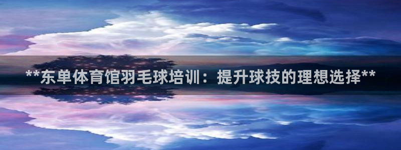 极悦平台注册申请流程详解：**东单体育馆羽毛球培训：