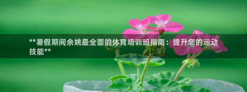 极悦平台是干什么的公司：**暑假期间余姚最全面的体育